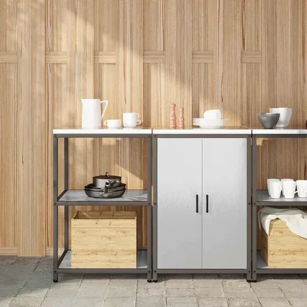 Ensemble de rangement cuisine HATTEM 2 pcs Argenté