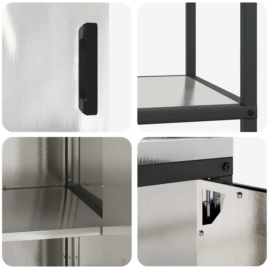 Ensemble de rangement cuisine HATTEM 2 pcs Argenté - 12