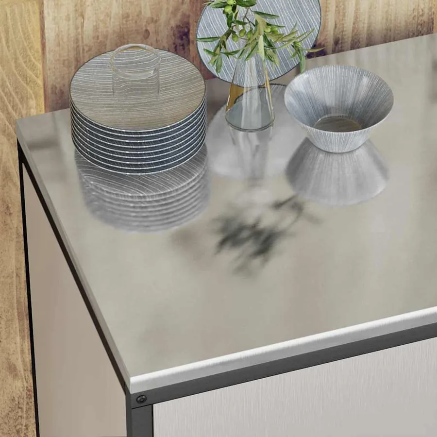 Ensemble de rangement cuisine HATTEM 2 pcs Argenté - 5