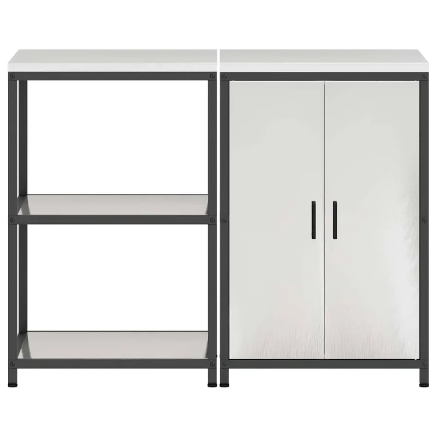 Ensemble de rangement cuisine HATTEM 2 pcs Argenté - 9