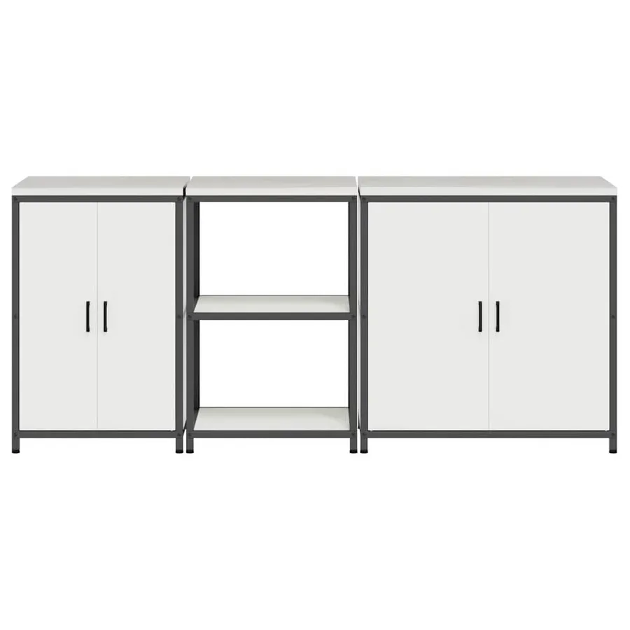 Ensemble de rangement cuisine HATTEM 3 pcs Blanc - 10