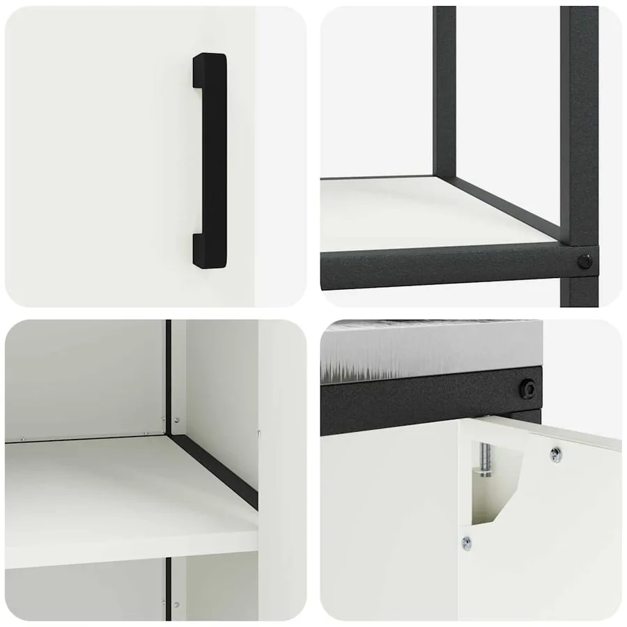 Ensemble de rangement cuisine HATTEM 3 pcs Blanc - 13