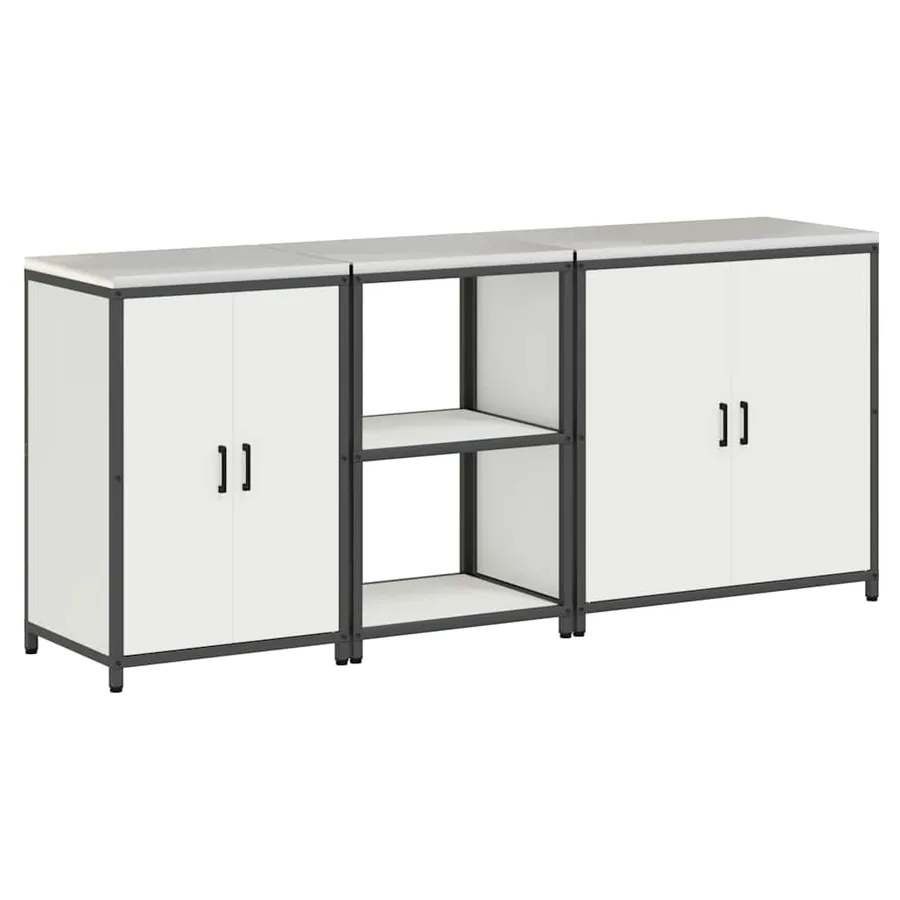 Ensemble de rangement cuisine HATTEM 3 pcs Blanc - 2