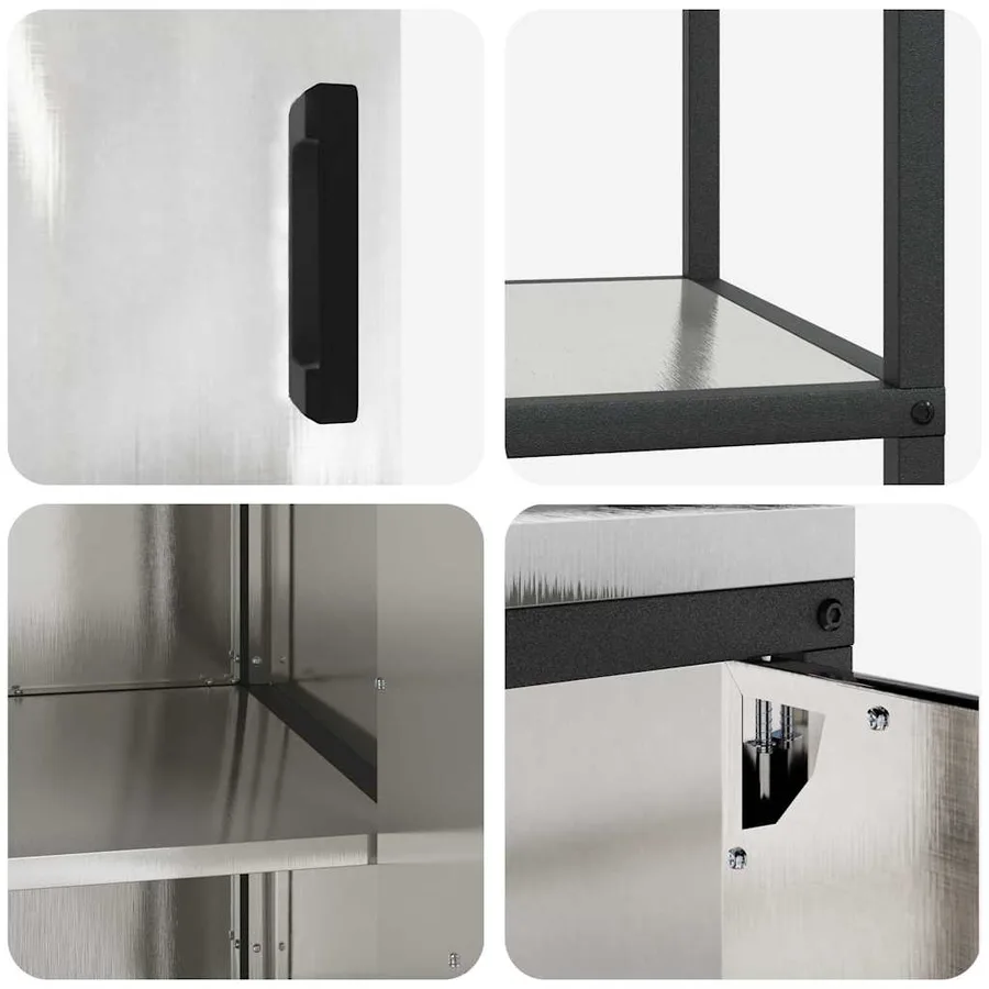 Ensemble de rangement cuisine HATTEM 3 pcs Argenté - 13