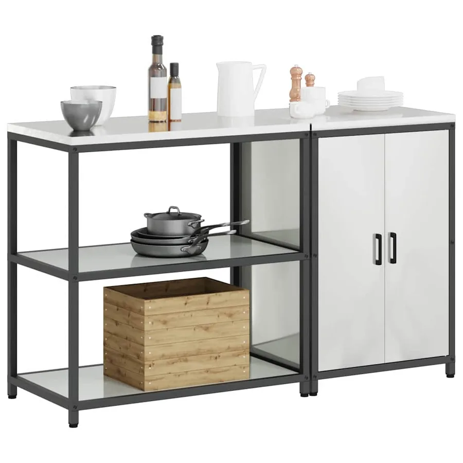 Ensemble de rangement cuisine HATTEM 2 pcs Argenté - 3