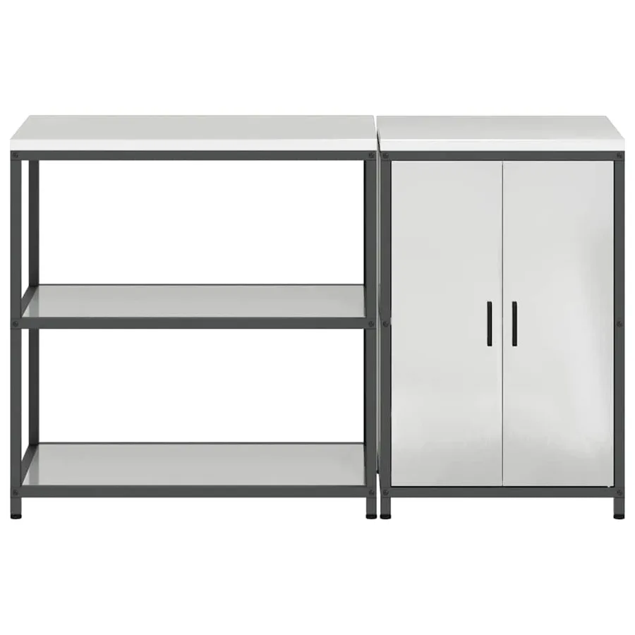 Ensemble de rangement cuisine HATTEM 2 pcs Argenté - 9
