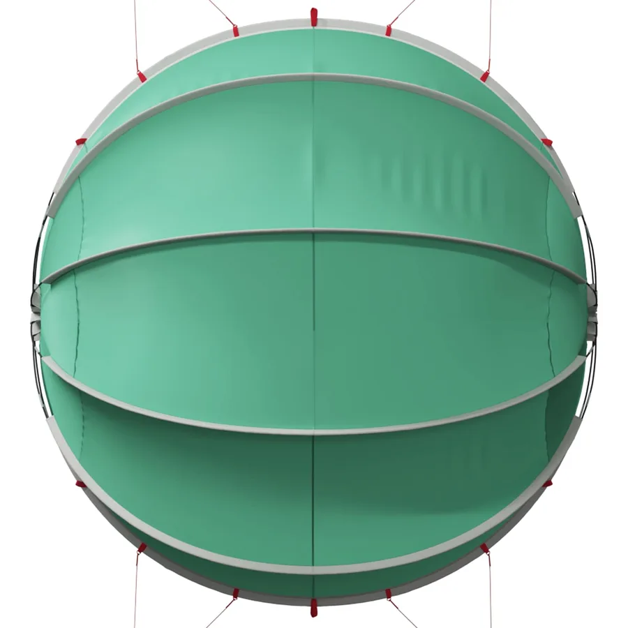 Dôme de piscine 405 x 405 x 192 cm Vert Mer - 11