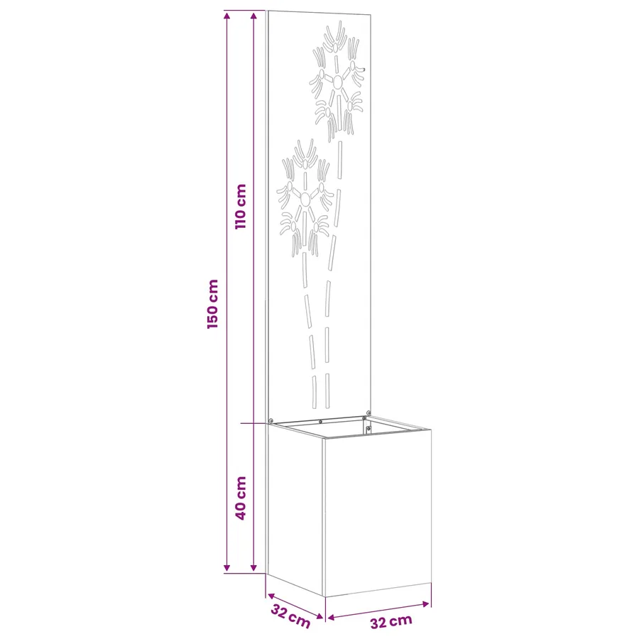 Écran de confidentialité de jardin Anthracite 32 x 150 cm - 11