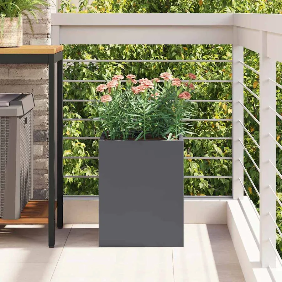Cache-pot de jardin Anthracite 32 x 32 x 40 cm - 4