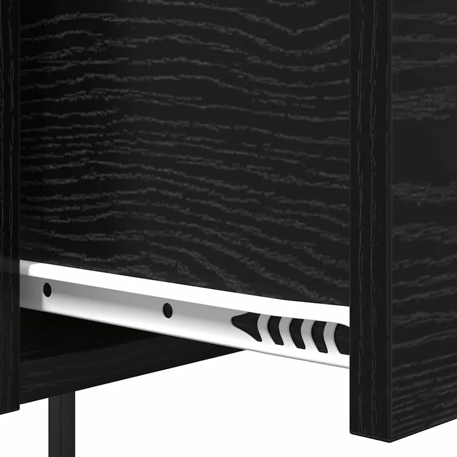 Cabinet de chevet avec tiroir 2 pcs Chêne noir 42 x 41 x 56 cm - 11