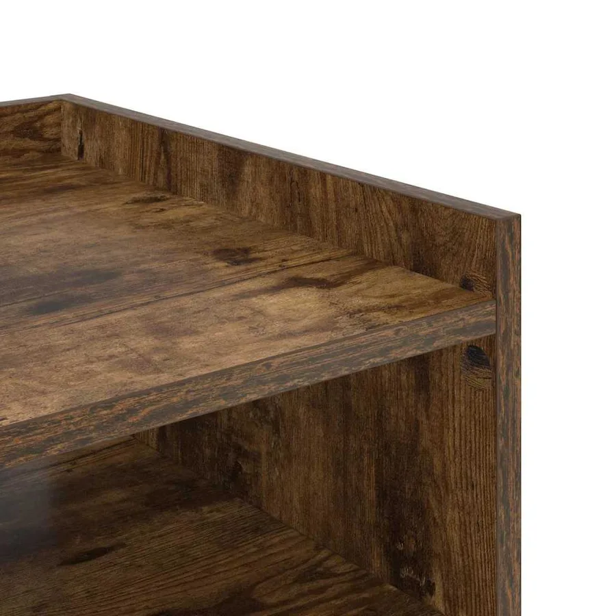 Cabinet de chevet avec étagère 2 pcs Chêne fumé 40 x 40 x 61 cm - 8