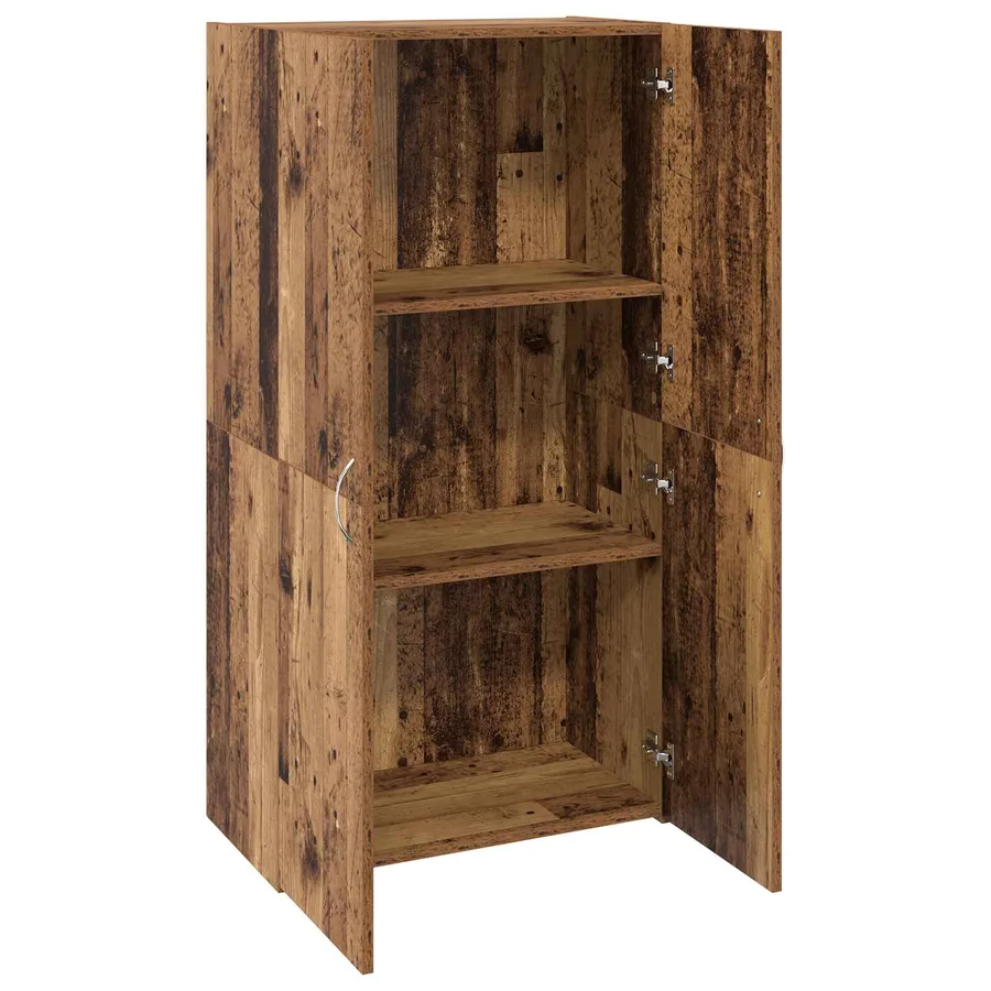 Cabinet de Bureau Bois ancien 60 x 32 x 115 cm - 5