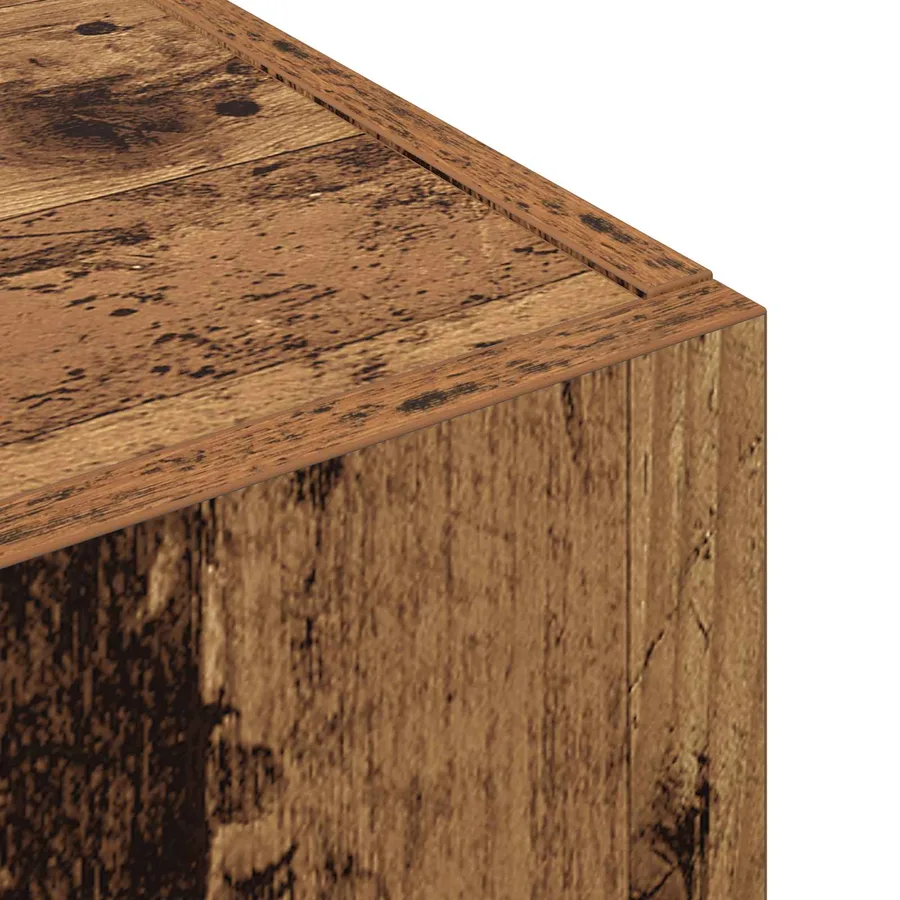 Cabinet de Bureau Bois ancien 60 x 32 x 115 cm - 9