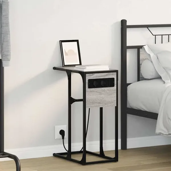 Cabinet de chevet Gris Sonoma 41,5 x 26 x 60,5 cm