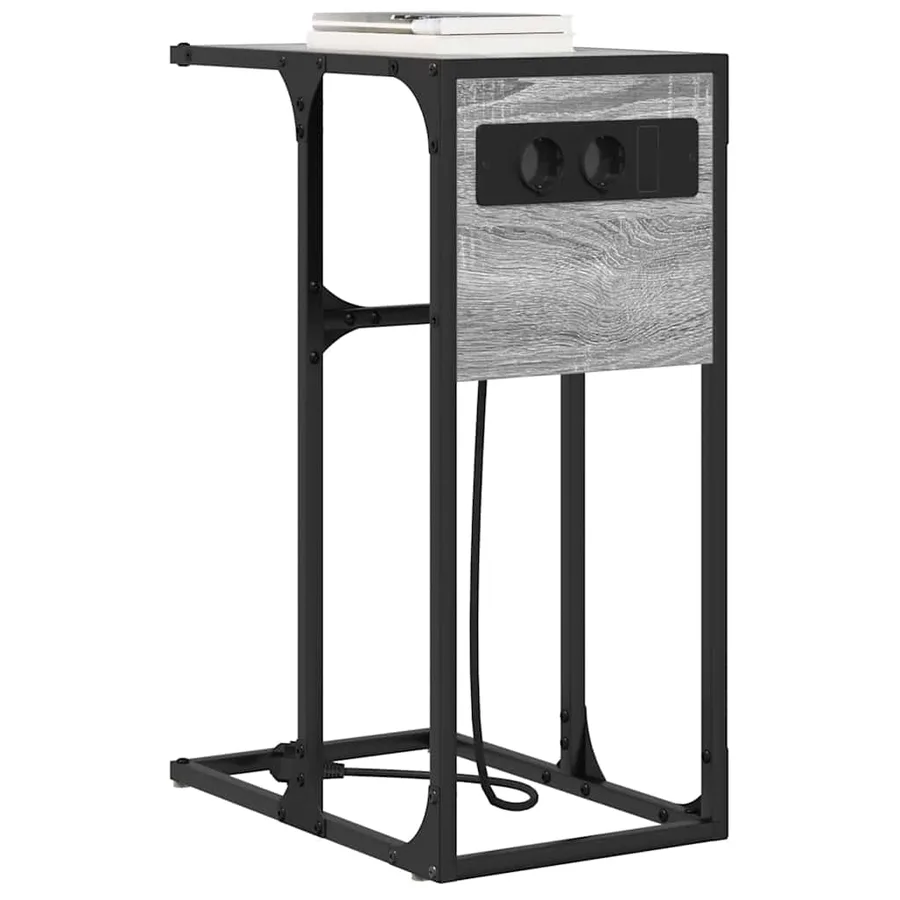 Cabinet de chevet Gris Sonoma 41,5 x 26 x 60,5 cm - 3