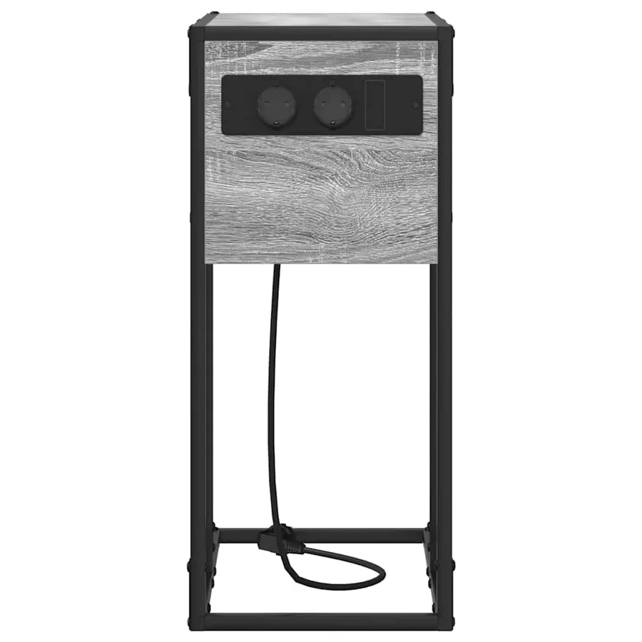 Cabinet de chevet Gris Sonoma 41,5 x 26 x 60,5 cm - 6