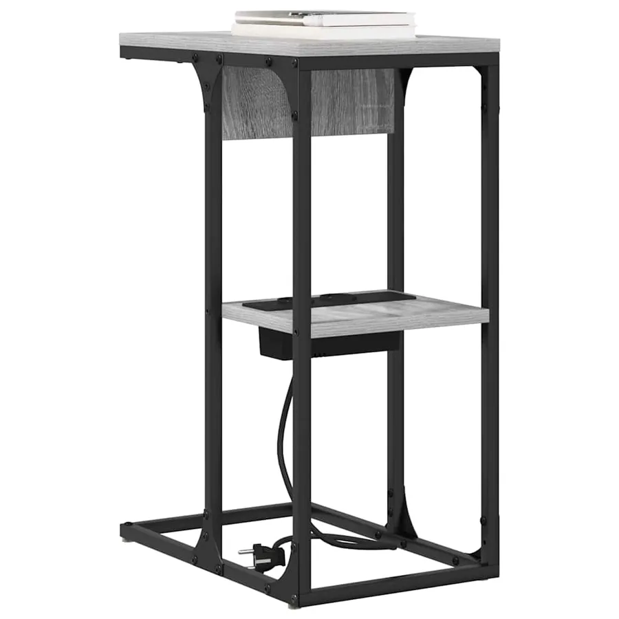 Cabinet de chevet Gris Sonoma 41,5 x 26 x 60,5 cm - 3