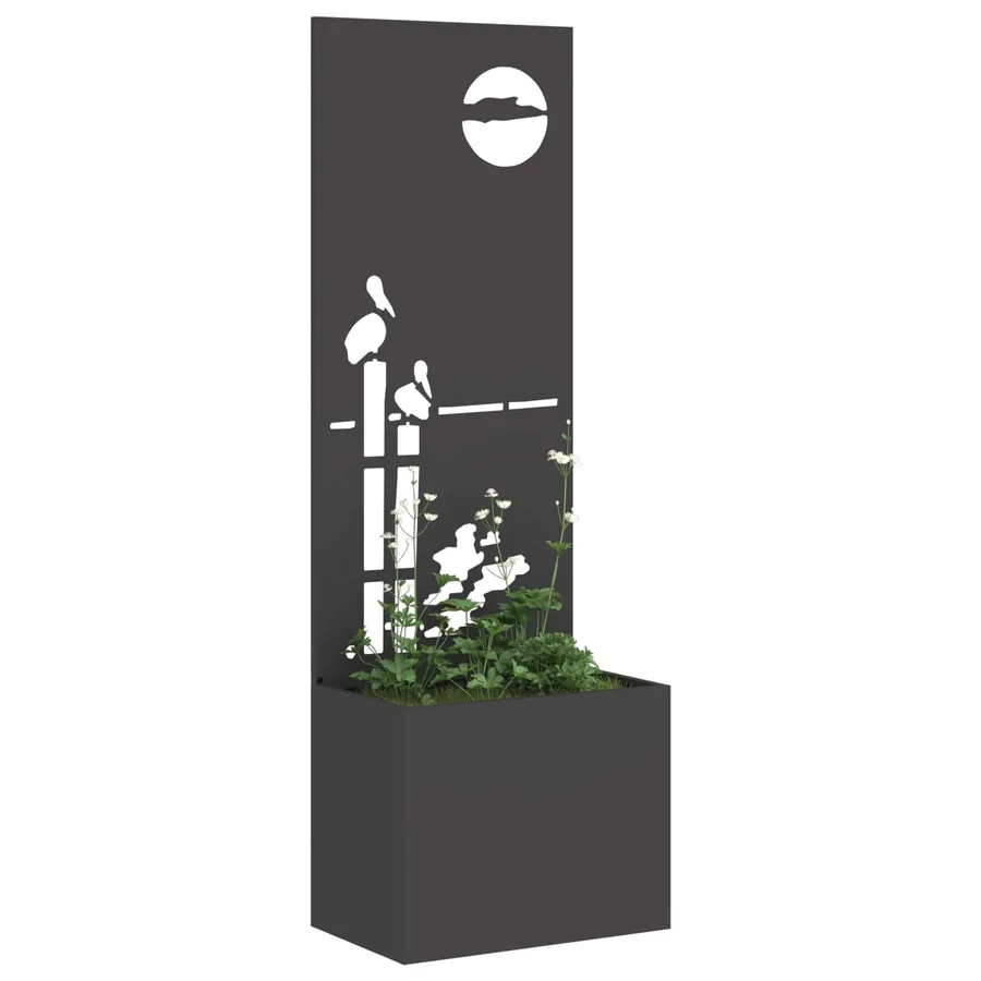 Écran de confidentialité de jardin Fretwork Noir 50 x 150 cm - 3