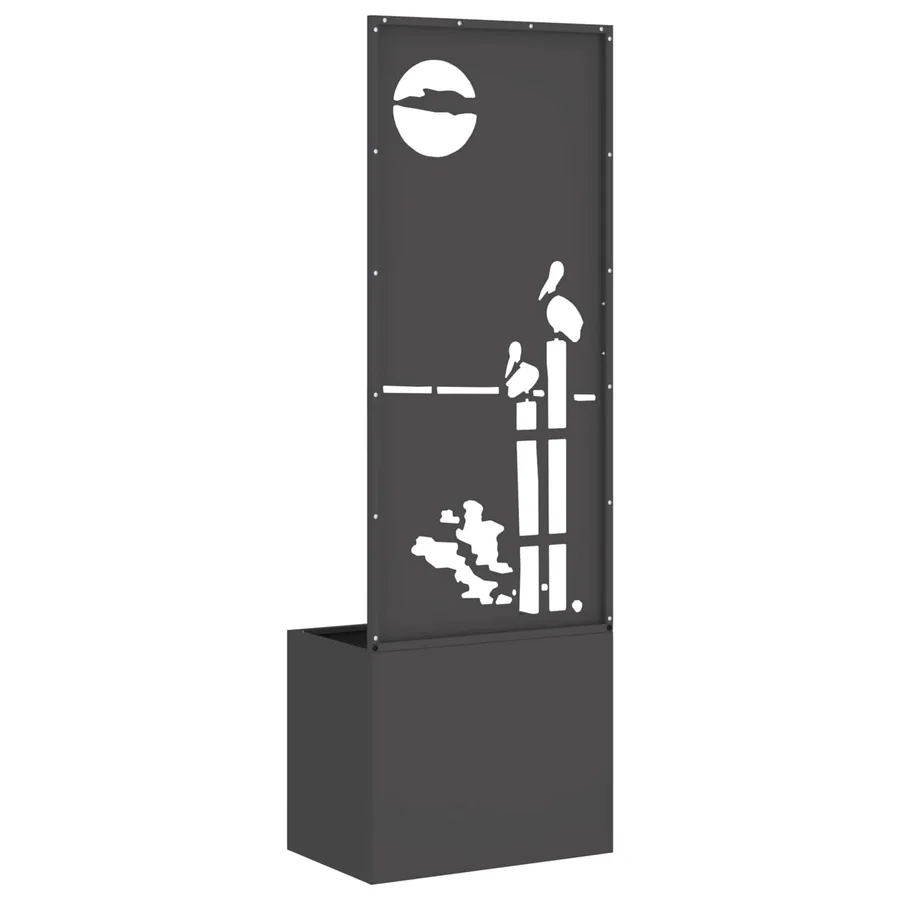Écran de confidentialité de jardin Fretwork Noir 50 x 150 cm - 7