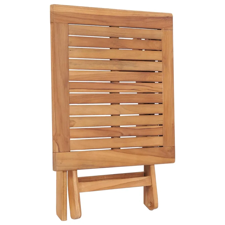 Table pliable de jardin 45x45x45 cm Bois de teck solide - 4
