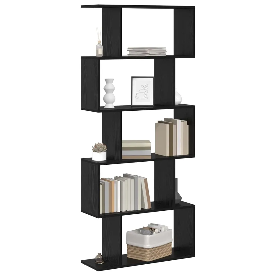 Bibliothèque Chêne noir 70 x 24 x 161 cm Bois d'ingénierie - 3