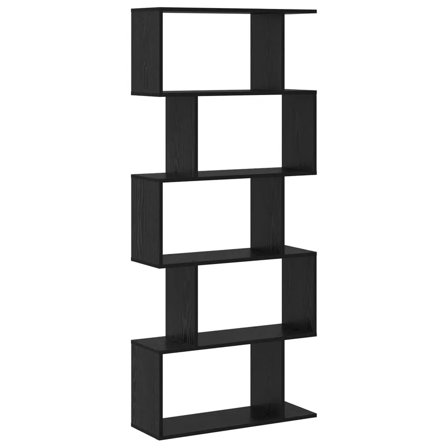 Bibliothèque Chêne noir 70 x 24 x 161 cm Bois d'ingénierie - 7