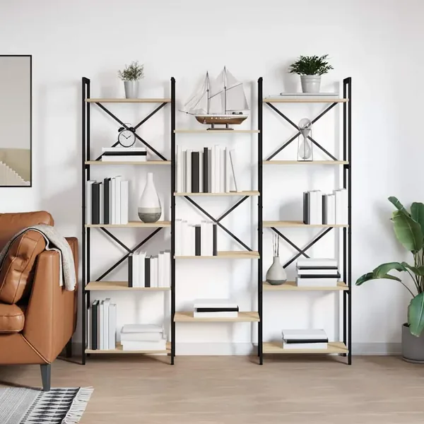 Étagère Chêne Sonoma 156 x 25 x 167 cm Bois d'ingénierie