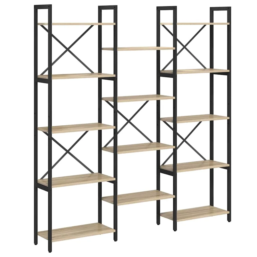 Étagère Chêne Sonoma 156 x 25 x 167 cm Bois d'ingénierie - 2
