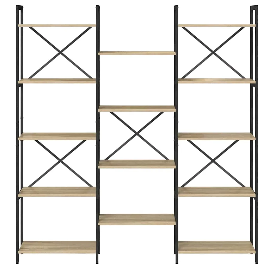 Étagère Chêne Sonoma 156 x 25 x 167 cm Bois d'ingénierie - 5