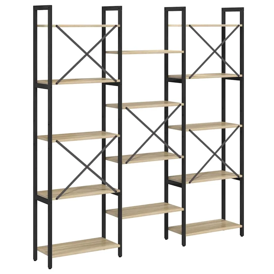 Étagère Chêne Sonoma 156 x 25 x 167 cm Bois d'ingénierie - 7