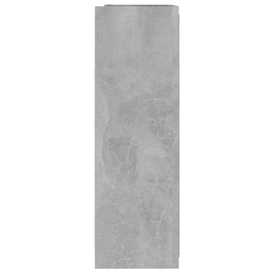 Armoire à miroir de salle de bain Gris béton Bois d’ingénierie - 9