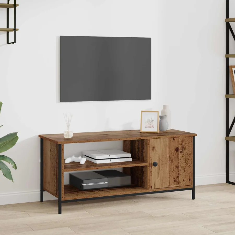 Meuble TV Bois Ancien 100 x 40 x 45 cm Bois d'ingénierie