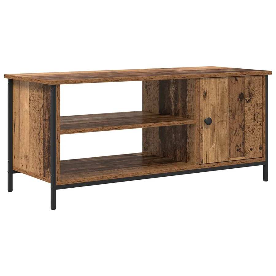 Meuble TV Bois Ancien 100 x 40 x 45 cm Bois d'ingénierie - 2