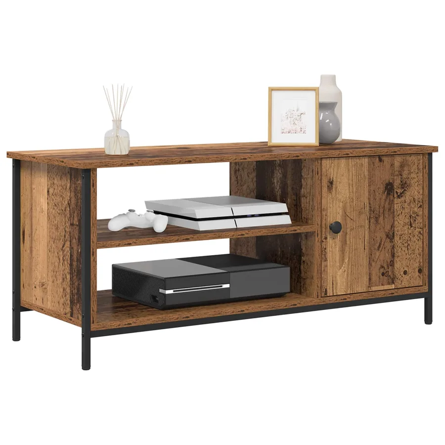 Meuble TV Bois Ancien 100 x 40 x 45 cm Bois d'ingénierie - 3