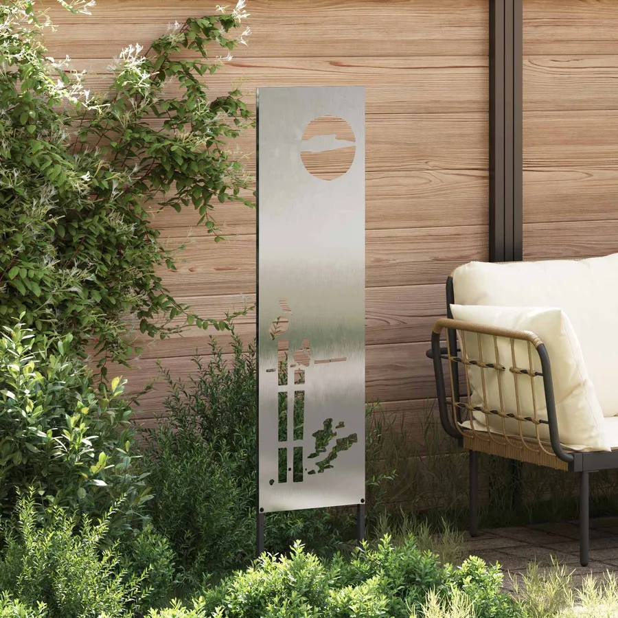 Écran de confidentialité de jardin Fretwork Argenté 32 x 140 cm - 3