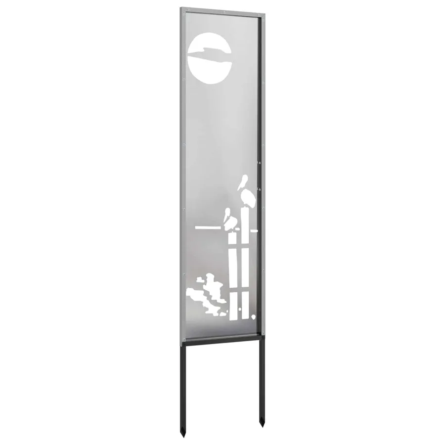 Écran de confidentialité de jardin Fretwork Argenté 32 x 140 cm - 5