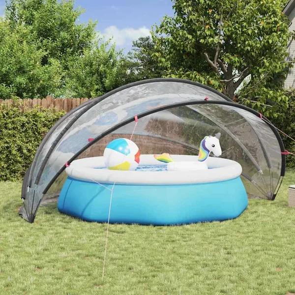 Dôme de piscine Transparent 500 x 500 x 236 cm PVC