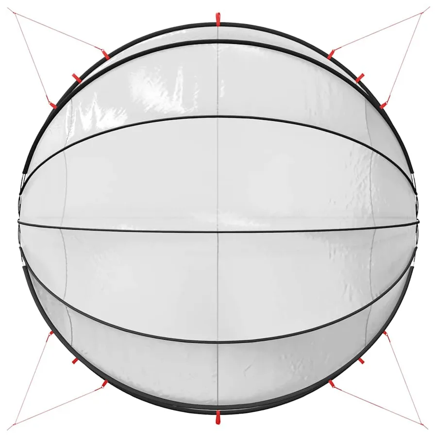 Dôme de piscine Transparent 500 x 500 x 236 cm PVC - 11