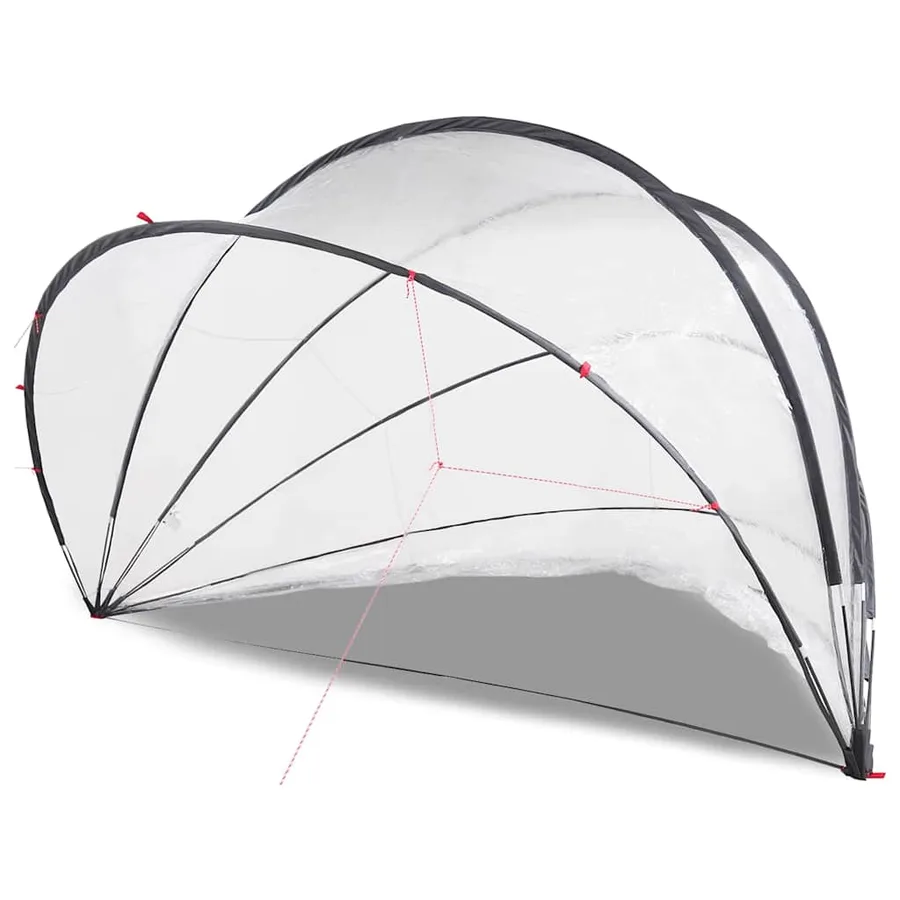 Dôme de piscine Transparent 500 x 500 x 236 cm PVC - 3
