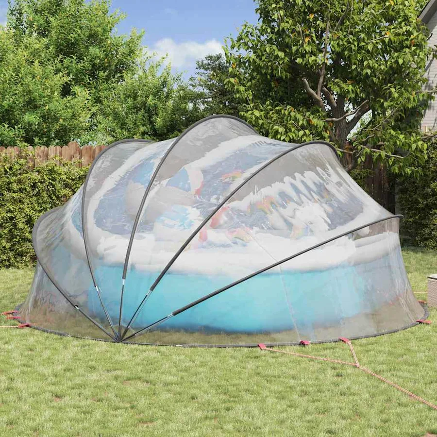 Dôme de piscine Transparent 500 x 500 x 236 cm PVC - 4