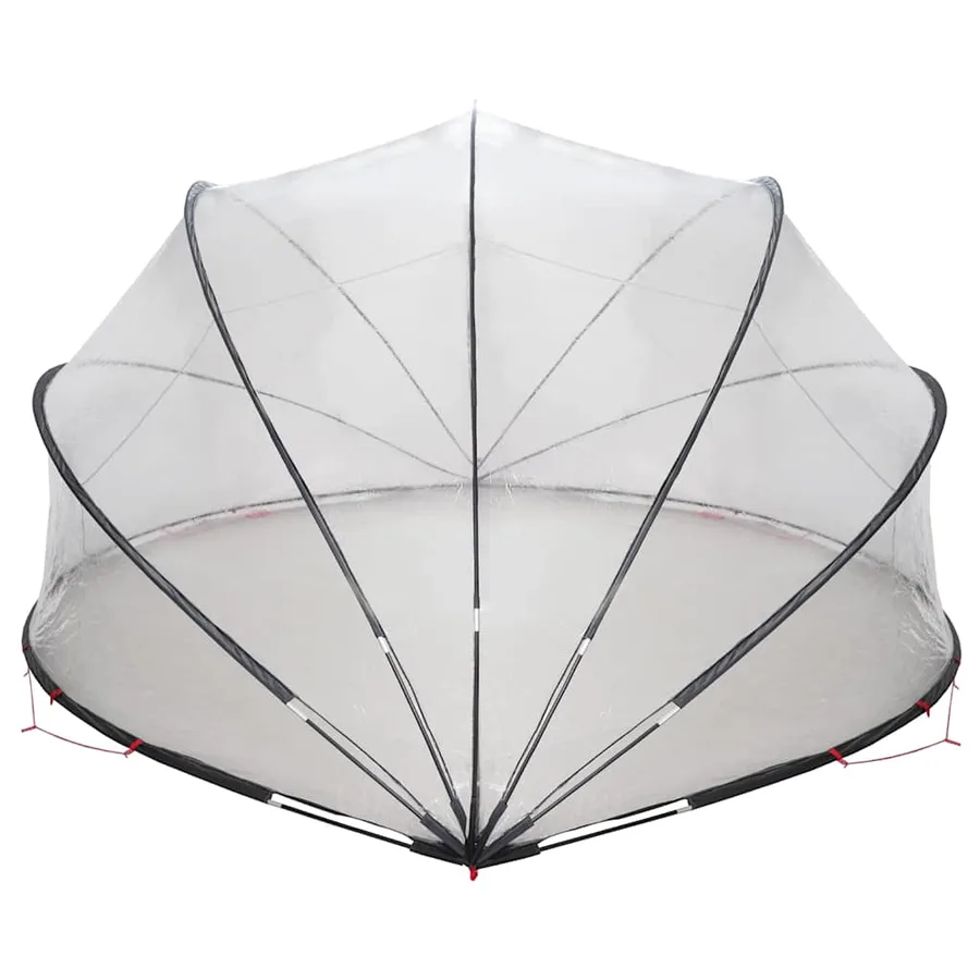 Dôme de piscine Transparent 500 x 500 x 236 cm PVC - 9