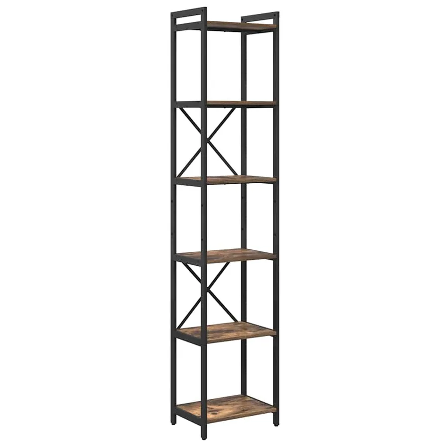 Étagère Chêne fumé 40 x 30 x 189,5 cm Bois d'ingénierie - 2
