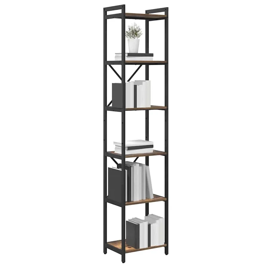 Étagère Chêne fumé 40 x 30 x 189,5 cm Bois d'ingénierie - 3
