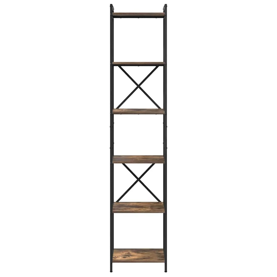 Étagère Chêne fumé 40 x 30 x 189,5 cm Bois d'ingénierie - 5