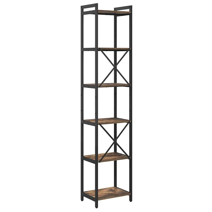 Étagère Chêne fumé 40 x 30 x 189,5 cm Bois d'ingénierie - 7