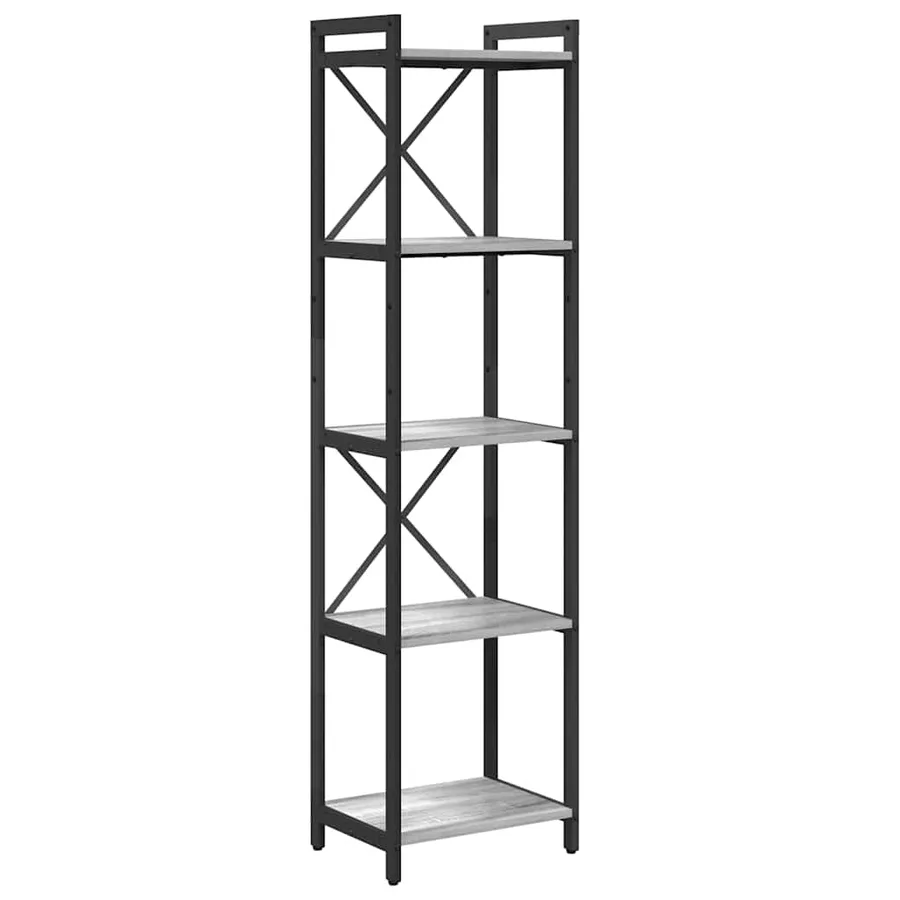 Étagère Sonoma gris 40 x 30 x 155 cm Bois d'ingénierie - 2