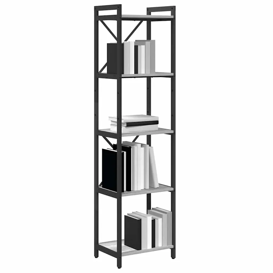 Étagère Sonoma gris 40 x 30 x 155 cm Bois d'ingénierie - 3