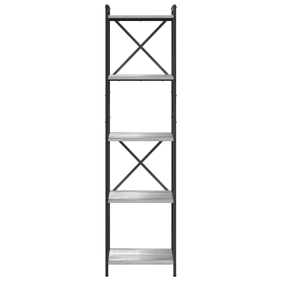 Étagère Sonoma gris 40 x 30 x 155 cm Bois d'ingénierie - 5