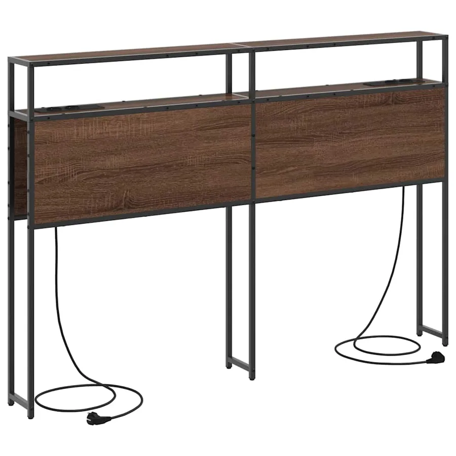 Tête de lit de rangement Chêne marron Bois d'ingénierie - 2