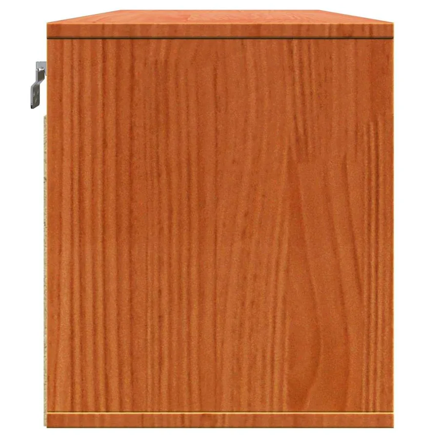Meuble mural Cire marron 100 x 30 x 35 cm Bois de pin massif - 7